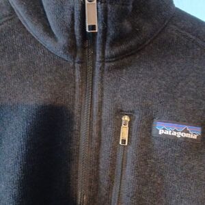 Patagonia Womens 1/4 zip Black Sweater Sz Small.